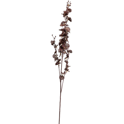 Faux Deep Purple Dancing Orchid Stem