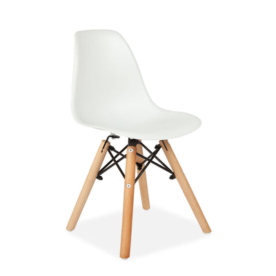 x2 Child's Eiffel White Plastic Chairs