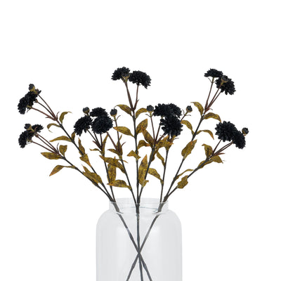 Faux Black Chrysanthemum Stem