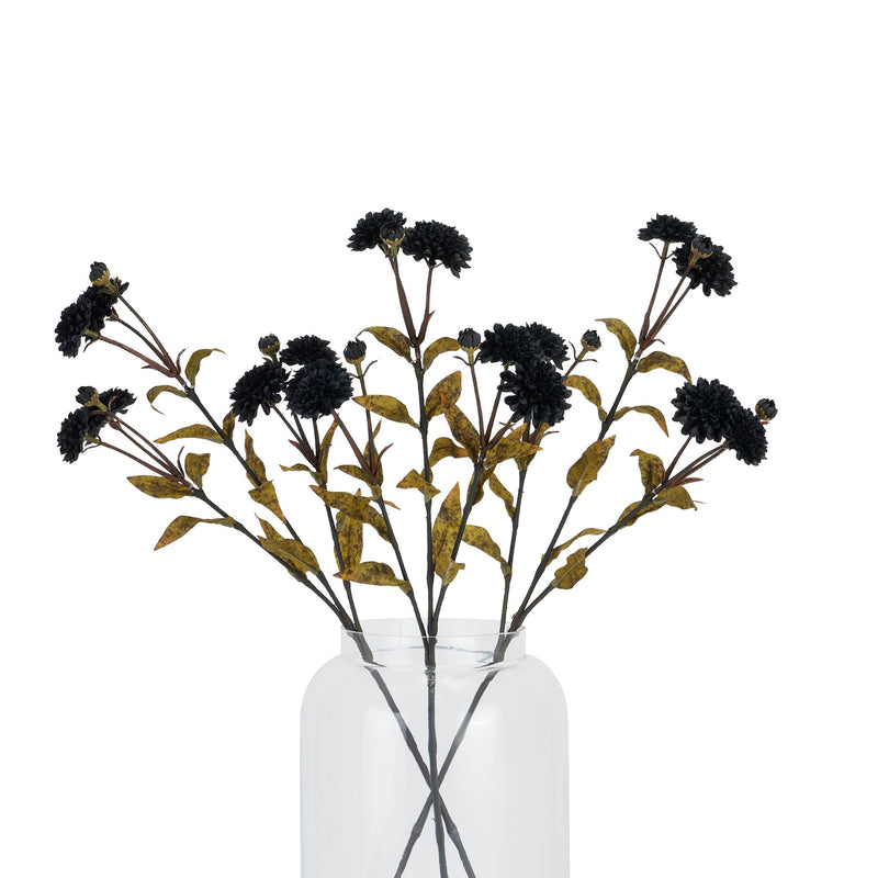 Faux Black Chrysanthemum Stem