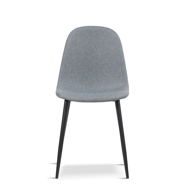 x4 AMES Grey Fabric Upholstered Dining Chair