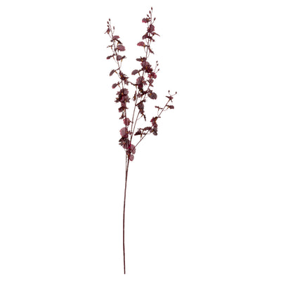 Faux Deep Burgundy Orchid Spray