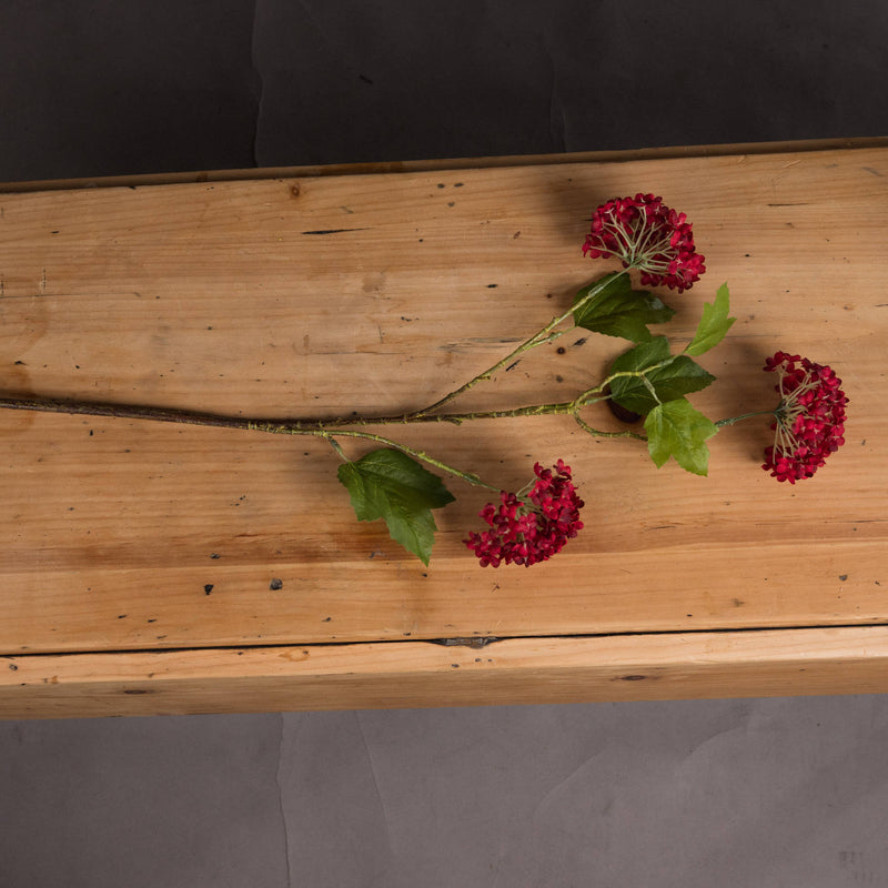 Red Autumnal Faux Viburnum Stem
