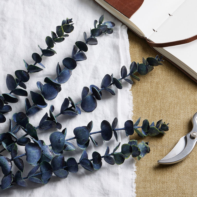 Faux Large Blue Eucalyptus Stem