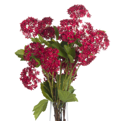 Red Autumnal Faux Viburnum Stem