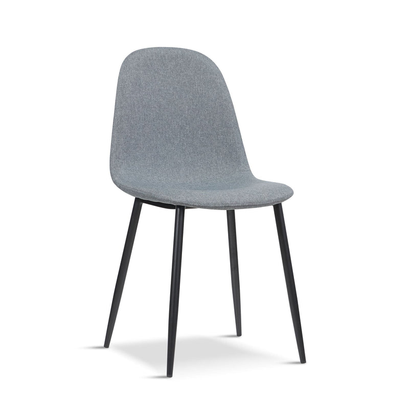 x4 AMES Grey Fabric Upholstered Dining Chair