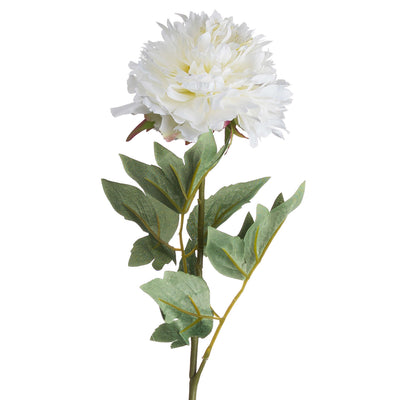 Classic White Faux Peony