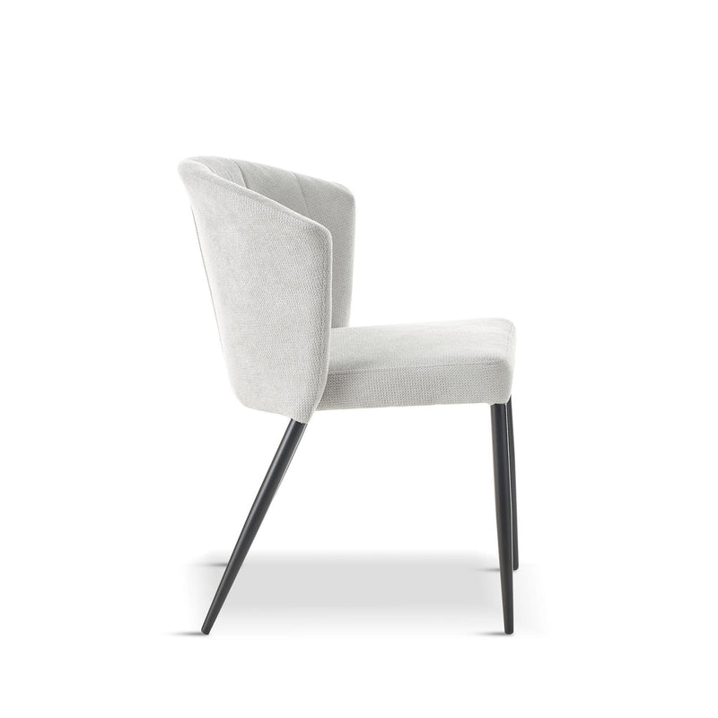 x4 MASON Grey Fabric Dining Chair